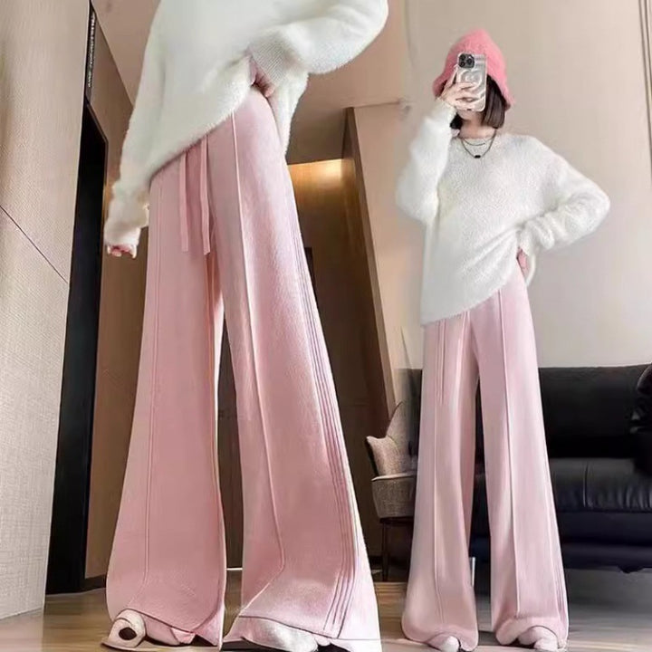 Pull en tricot surdimensionné pour femmes avec un large motif rayé et une coupe décontractée Chic & Stil
