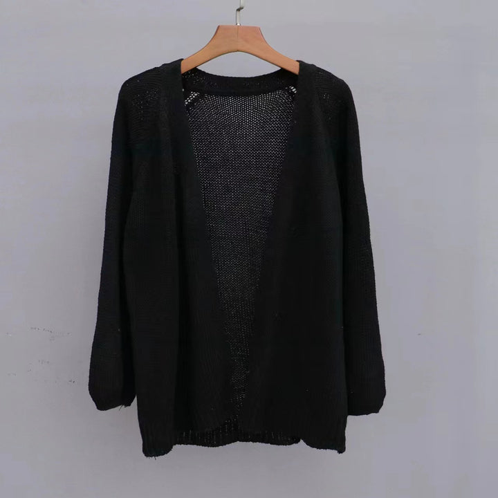 Ladies casual cardigan with open design and airy knit structure Lune London