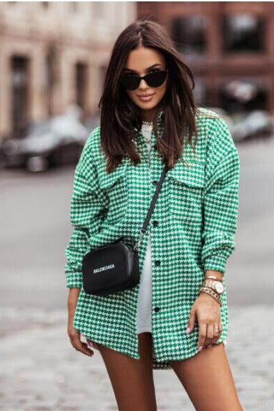 Plaid overshirt for women Lune London