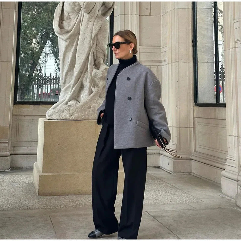Women's Chic and Stylish Oversized Wool Jacket