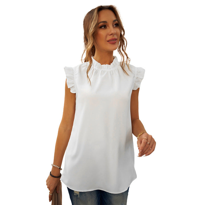 Ladies Elegant blouse with gathered detail Lune London