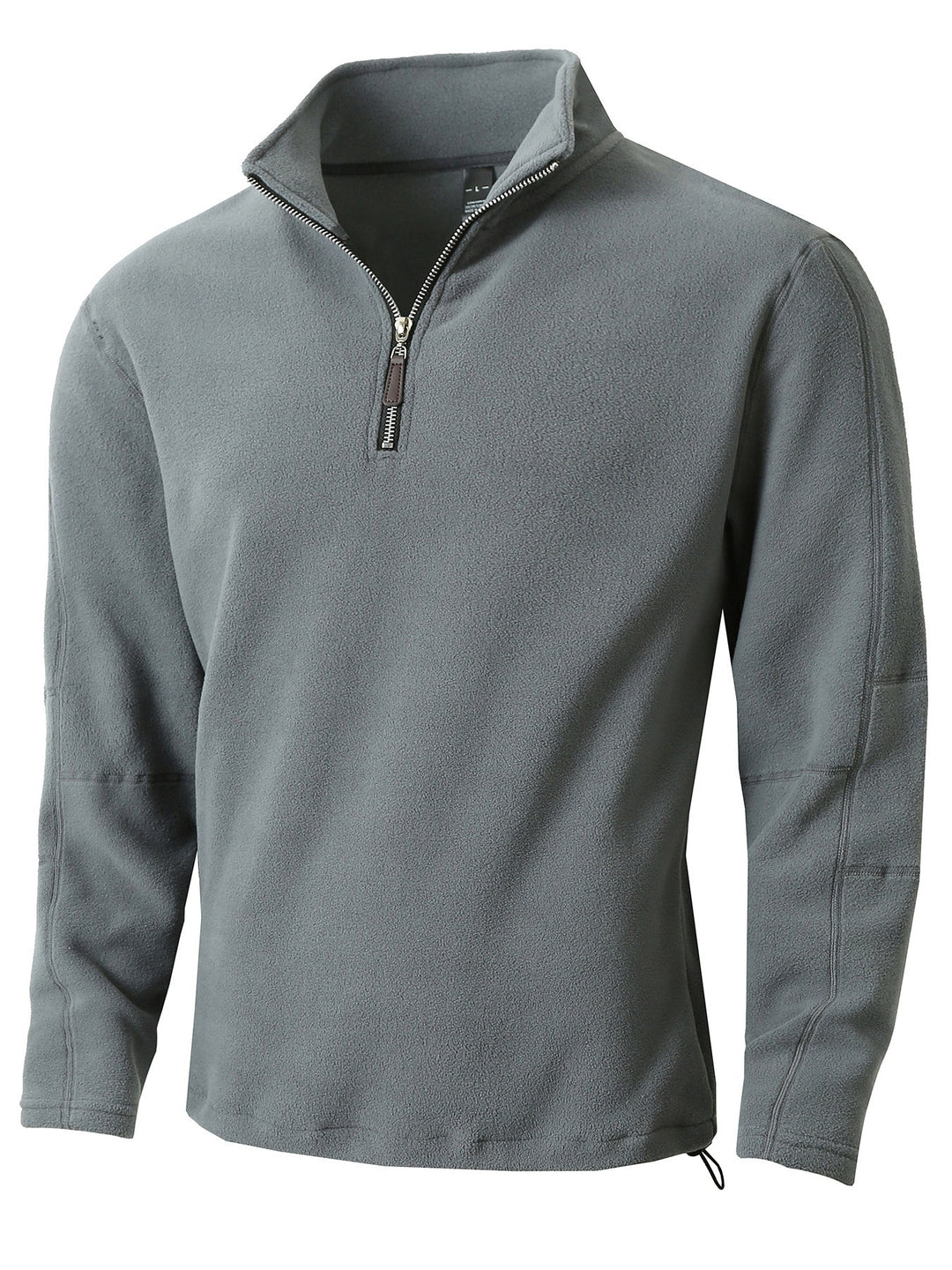Men's Fleece Pullover with practical zip elements and high collar Lune London