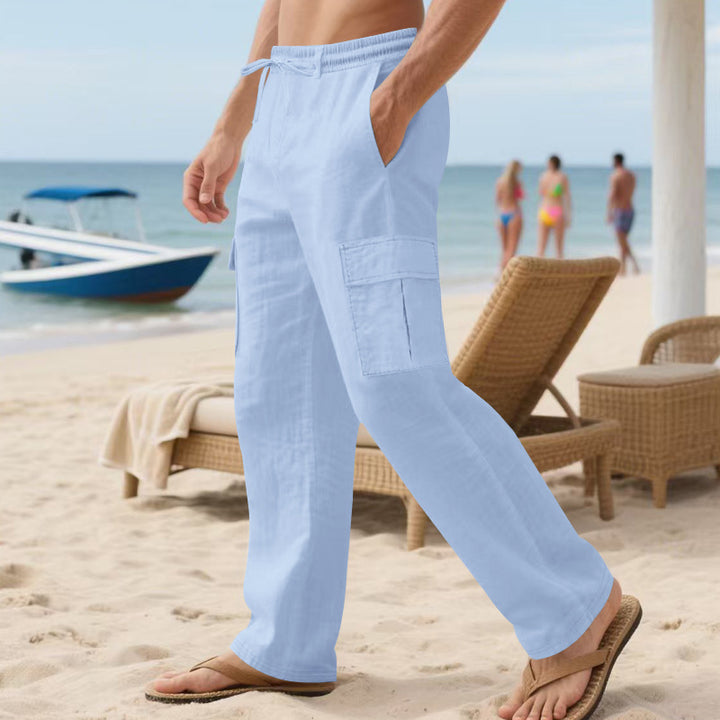 Men's cargo pants with elastic waistband and functional pockets Lune London