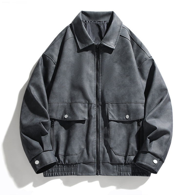 Casual utility jacket for men with practical pockets and elastic waist Lune London
