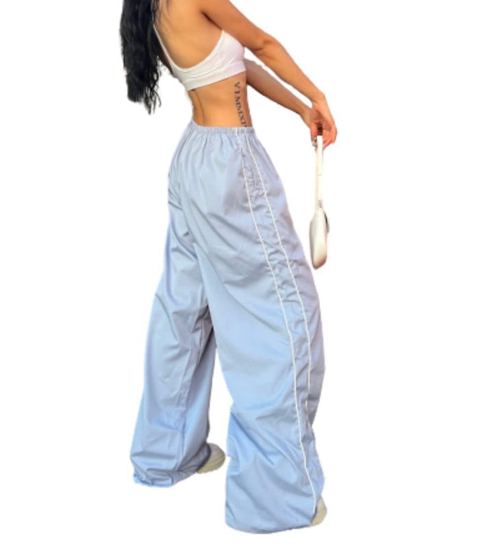 Women's Sporty Pants with Loose Fit and Elastic Waistband Lune London