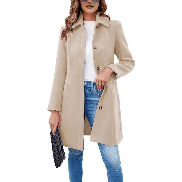 Classic wool coat for women with a trendy cut and functional details Lune London