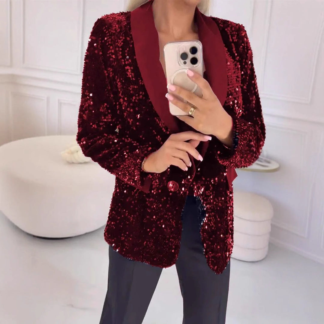 Women's Glittering Blazer Lune London