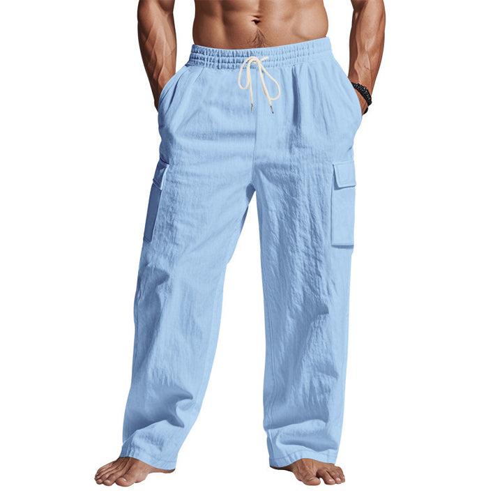 Casual cargo pants for men with practical design and elastic waistband Lune London