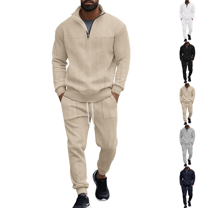 Lune London breathable sports leisure set for men with textured design