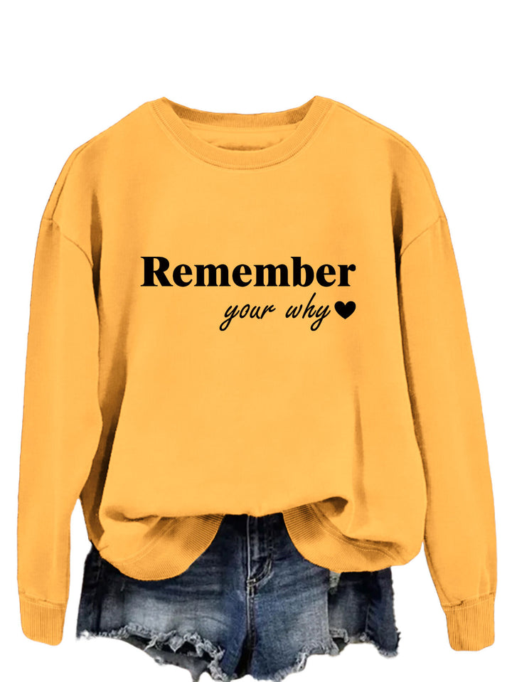 Sweatshirt femme avec impression motivationnelle et coupe décontractée Chic & Stil