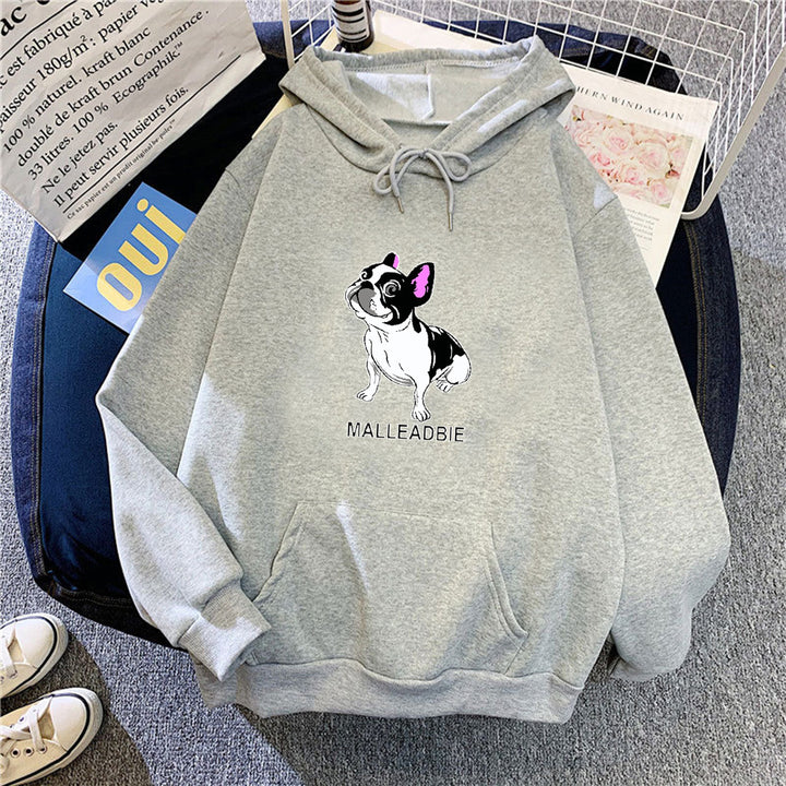 Women's hoodie with creative French Bulldog design Chic & Style