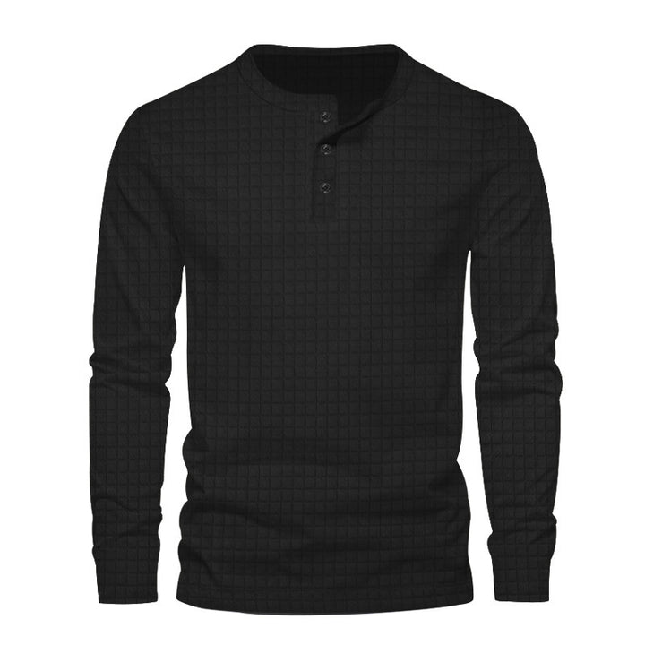 Men's long sleeve shirt with textured design Lune London