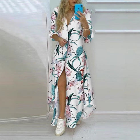 Women's Kimono Robe with Print Design Lune London