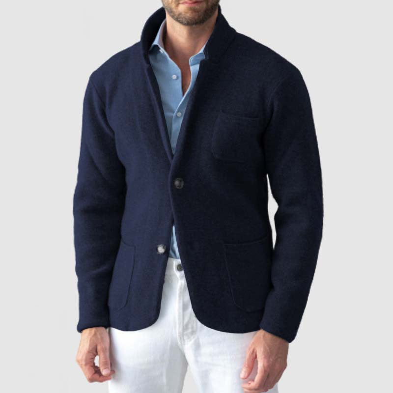 Men's cardigan with elegant cut and practical pockets Lune London