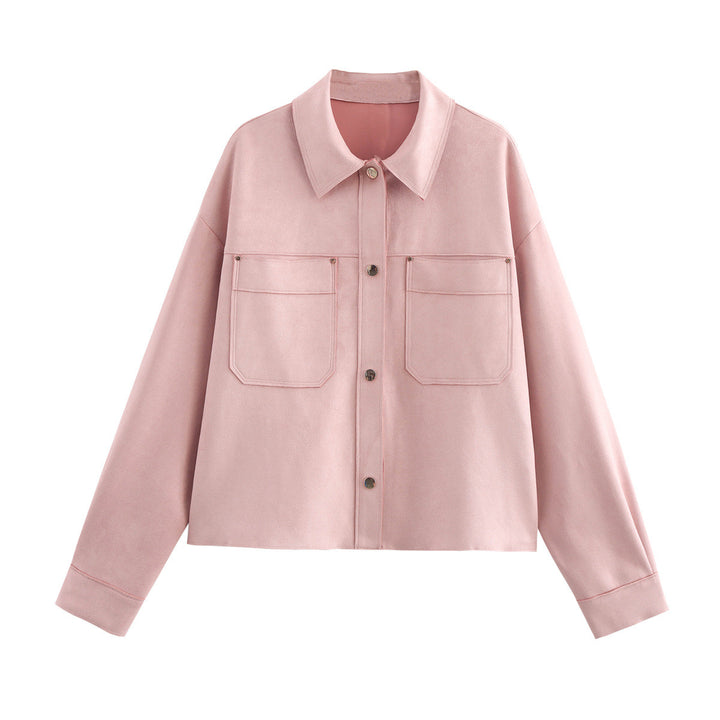 Casual women's jacket with double chest pockets and elegant collar Lune London