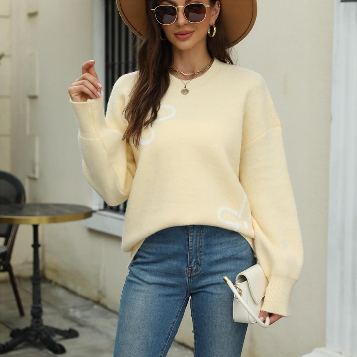 Women's sweater with floral design and relaxed fit Lune London