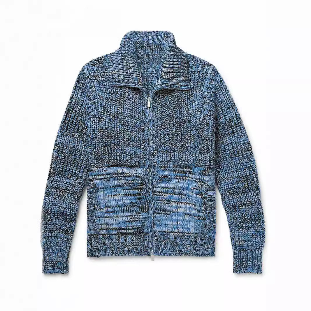 Women’s knit jacket with high collar Lune London