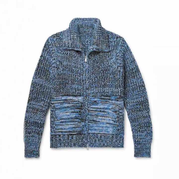 Women’s knit jacket with high collar Lune London