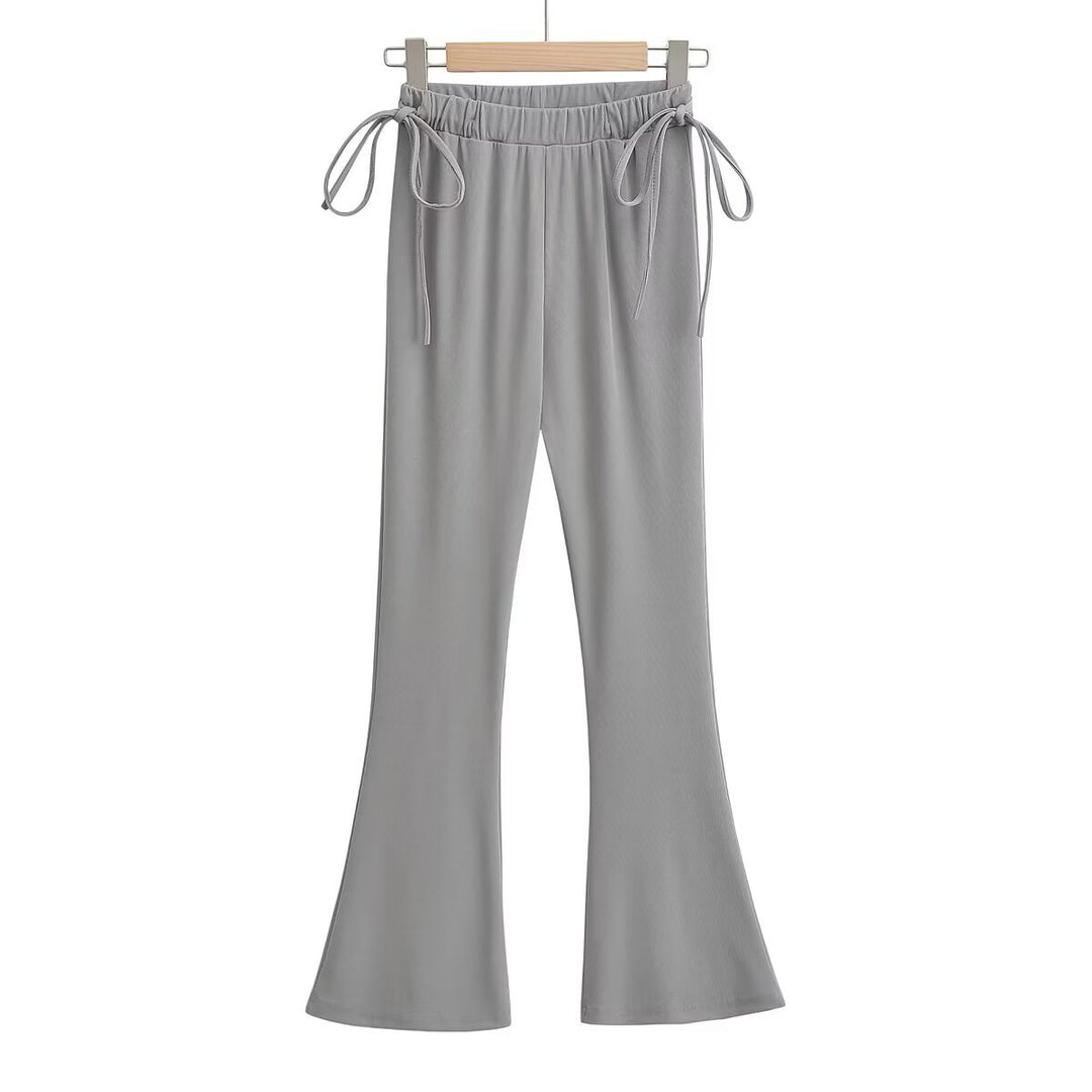 Lune London Women's Palazzo Pants with Stylish Cord