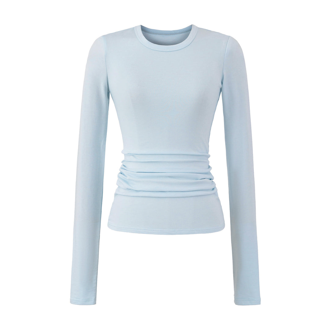 Lune London long sleeve blouse for women with gathers