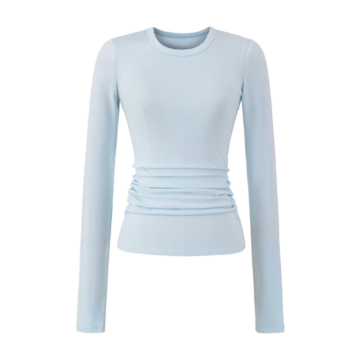 Lune London long sleeve blouse for women with gathers