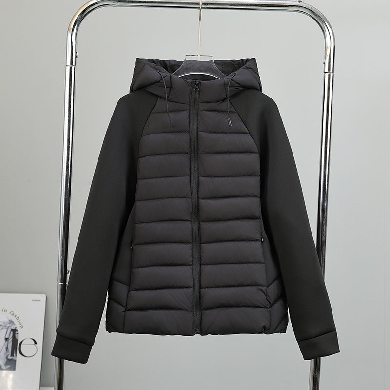 Insulated quilted jacket for women with hood and sporty cut Lune London