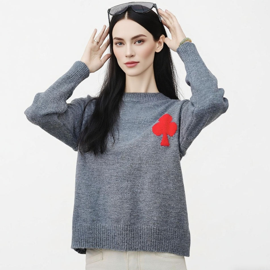 Soft sweater for ladies with decorative pattern Lune London