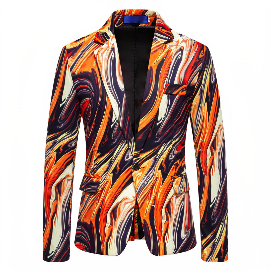 Designer Blazer for men with striking marble pattern Lune London