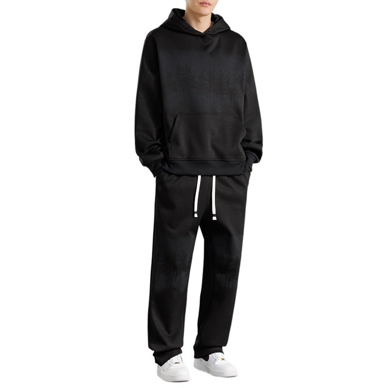 Casual lounge set for men with a relaxed fit and creative tree print Lune London