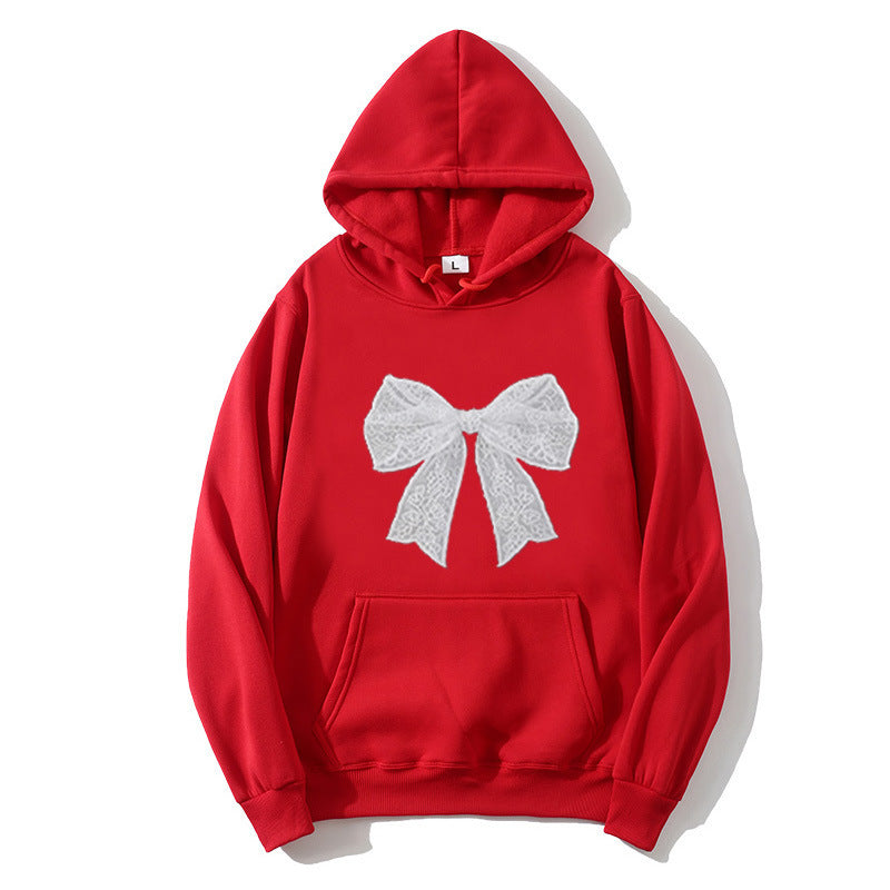 Ladies hoodie with elegant lace design Chic & Stil
