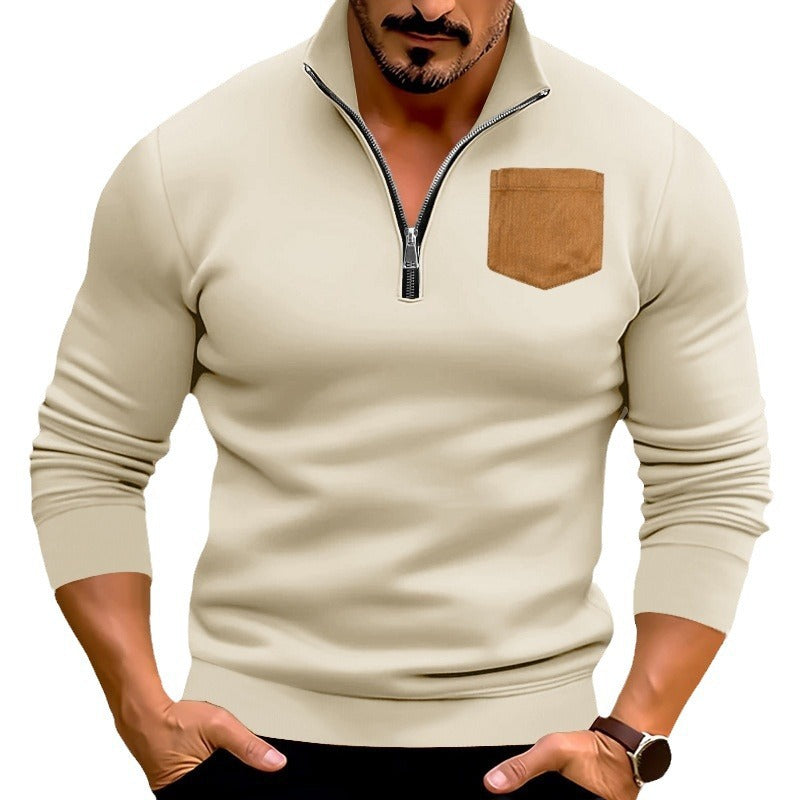 Sporty sweater for men with contrasting pockets Lune London