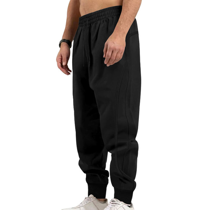 Men's athletic fitness jogging pants with pockets and elastic waistband Lune London