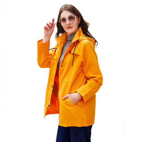 Waterproof leisure jacket for women with adjustable hood Lune London