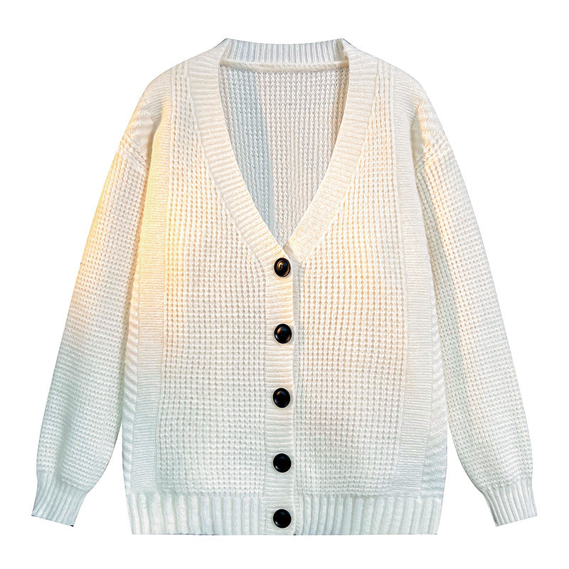 Dames Cardigan en Tricot Structuré à Col en V Lune London