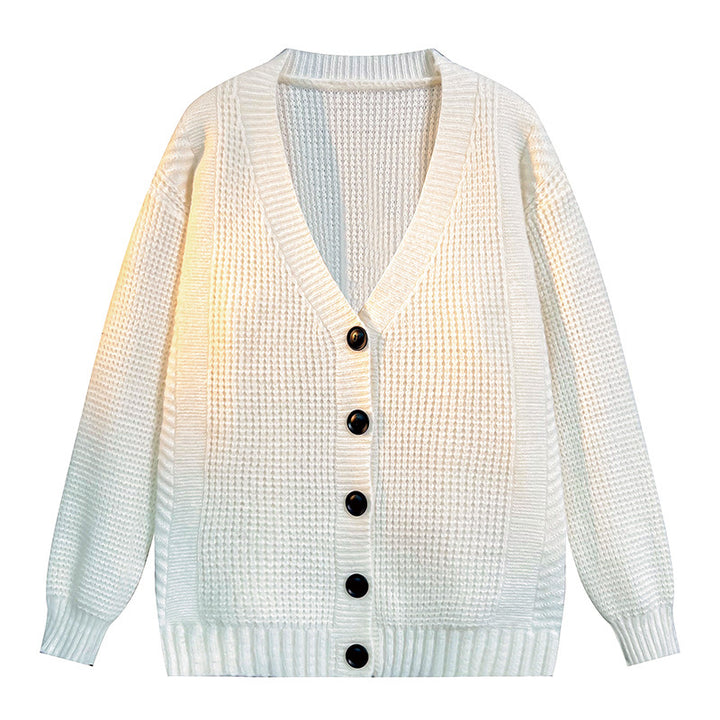 Dames Cardigan en Tricot Structuré à Col en V Lune London