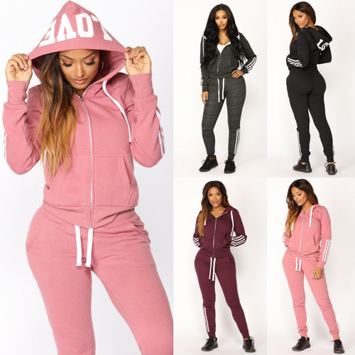 Women's tracksuit with trendy stripes Lune London