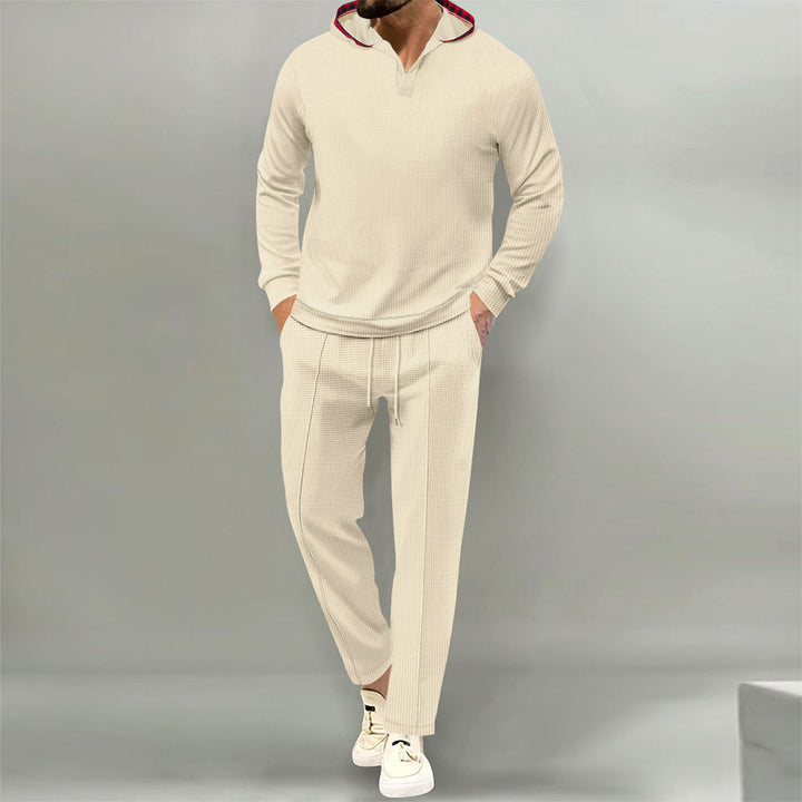 Men's comfortable waffle texture leisure suit Lune London