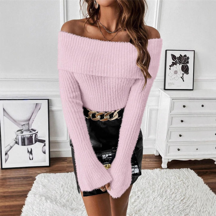 Women Off-Shoulder Knit Sweater Lune London