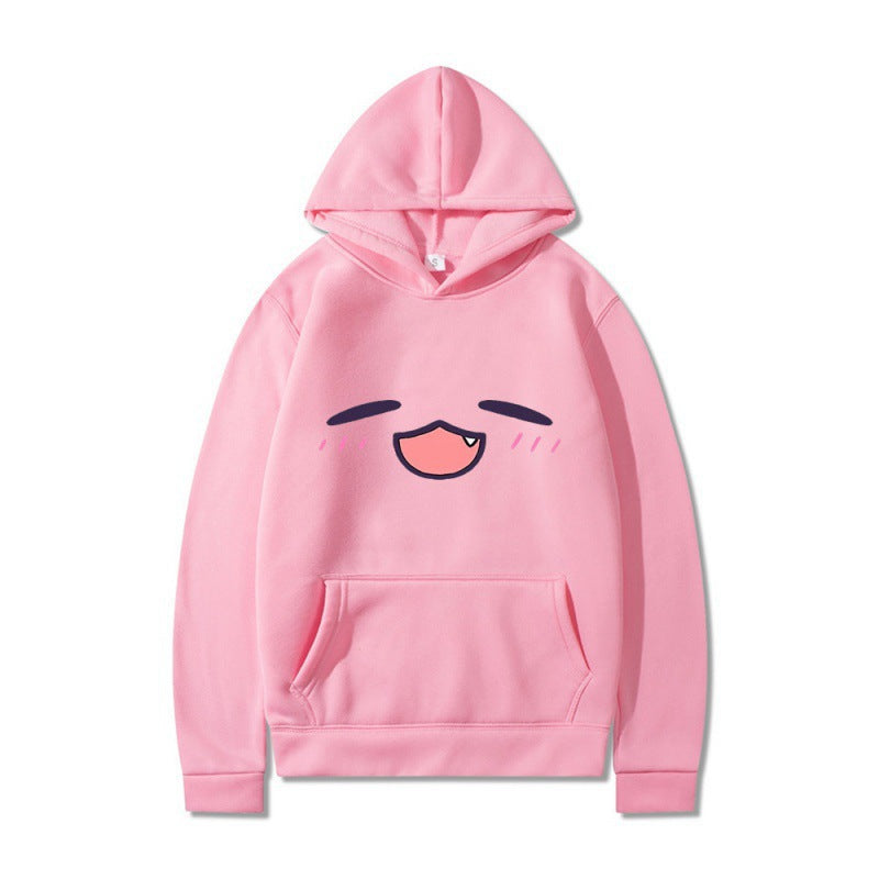 Women's hoodie with cheerful cartoon face and comfortable fit Lune London