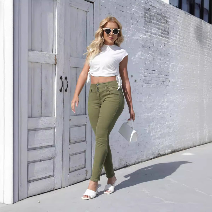 High waist jeans Lune London for women