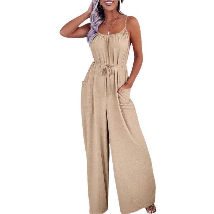 Ladies backless wide-leg jumpsuit Lune London