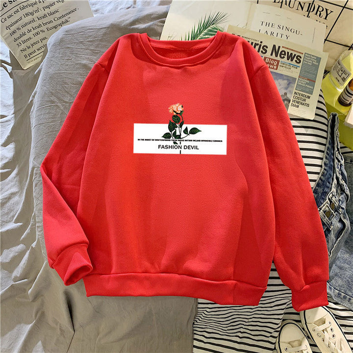 Women’s sweatshirt with floral motif Chic & Stil