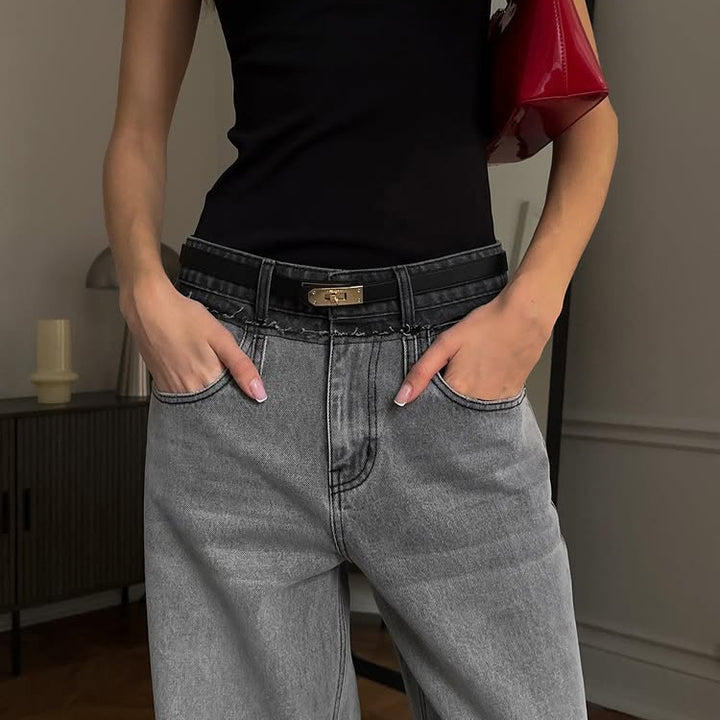Ladies High Waist Jeans Lune London