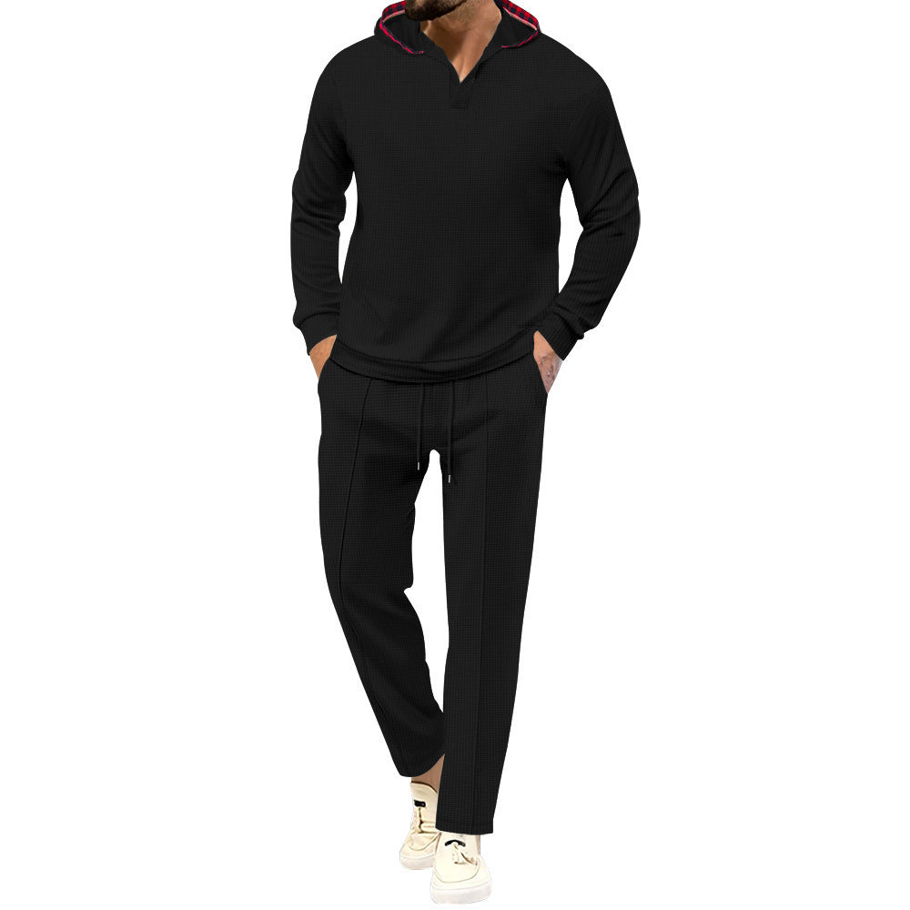 Men's comfortable waffle texture leisure suit Lune London