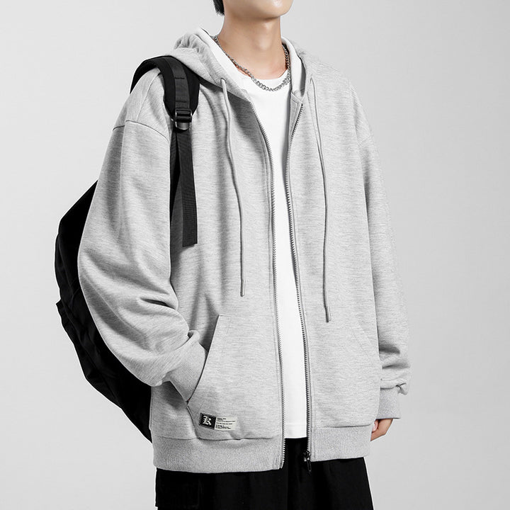 Men's comfortable zip-up hoodie with oversized fit Lune London