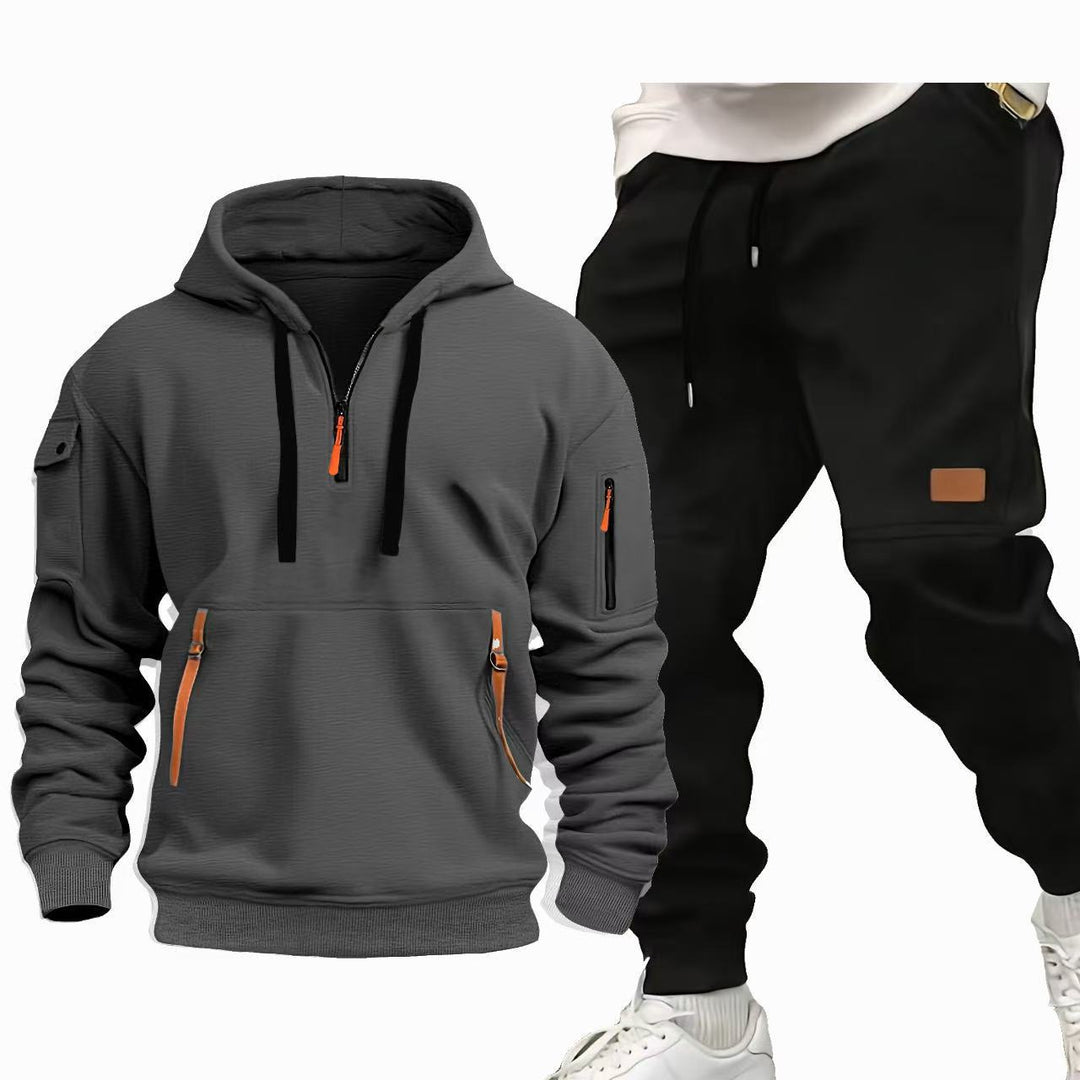Lune London Functional Hooded Sweatshirt and Jogging Pants Set for Men