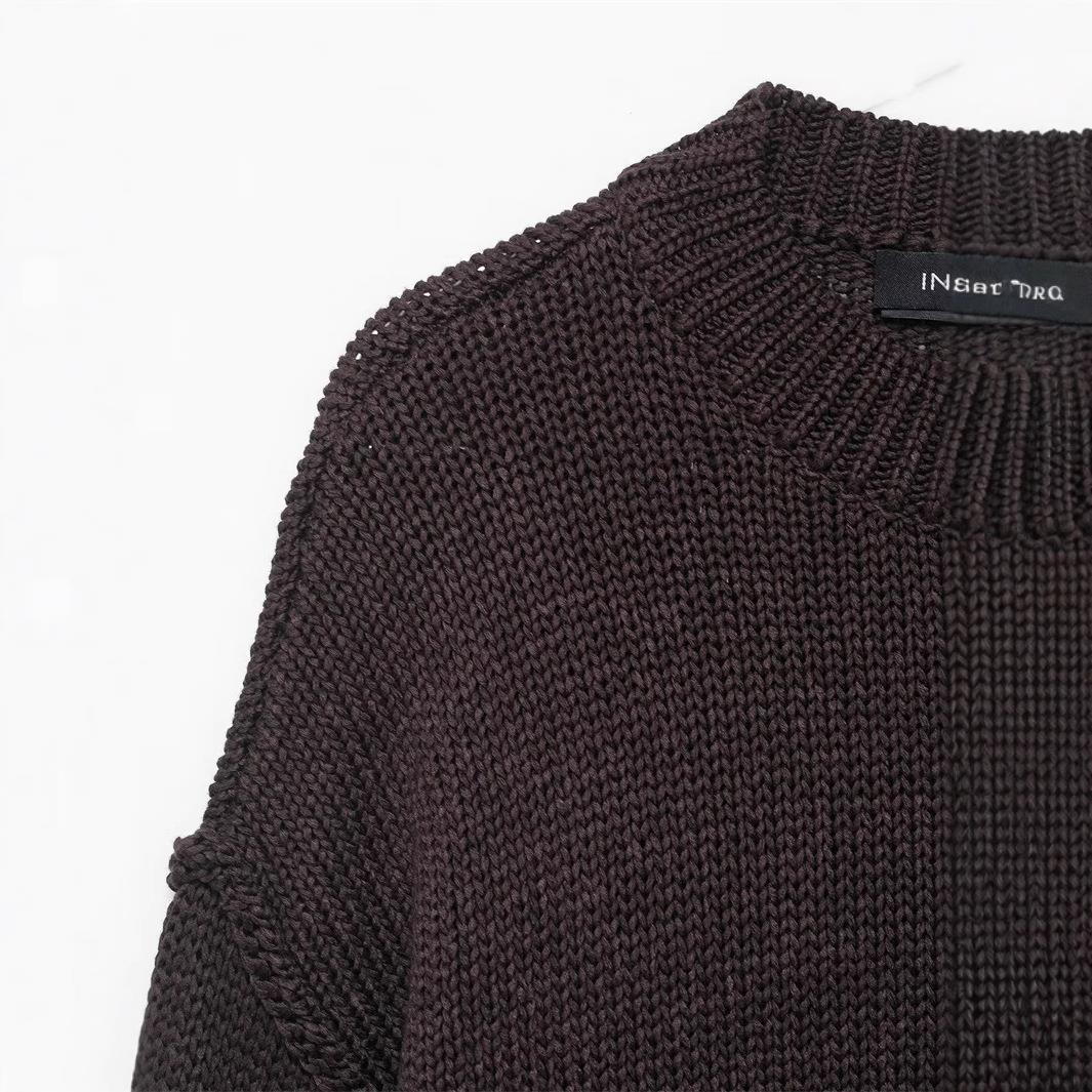 Ladies casual knit sweater with loose fit and oversized style Lune London