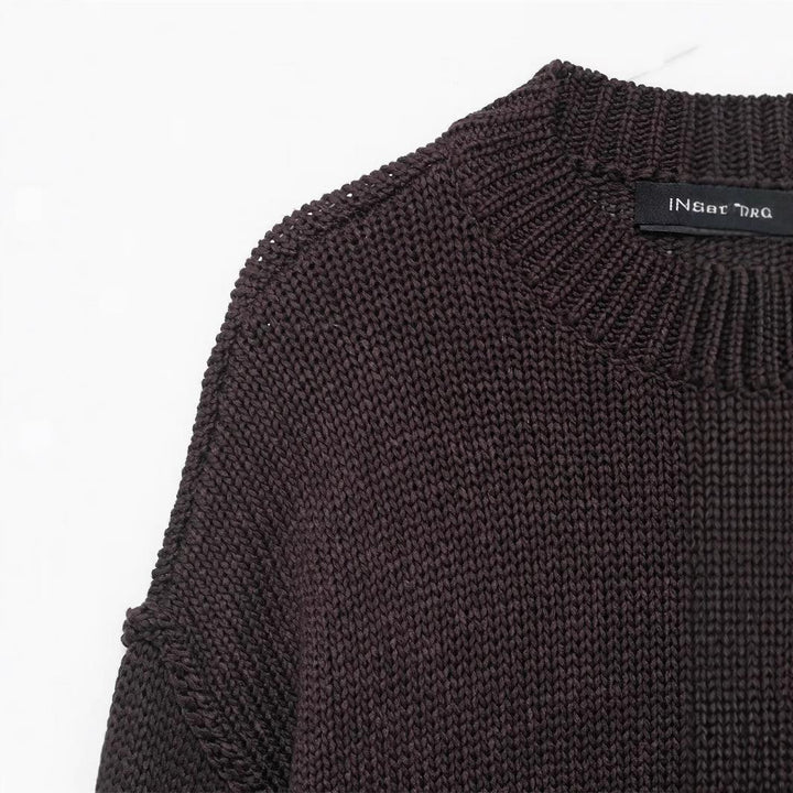 Ladies casual knit sweater with loose fit and oversized style Lune London