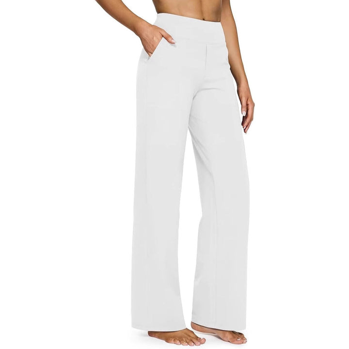 Women Wide-Leg Lounge Pants with Elastic Waist Lune London