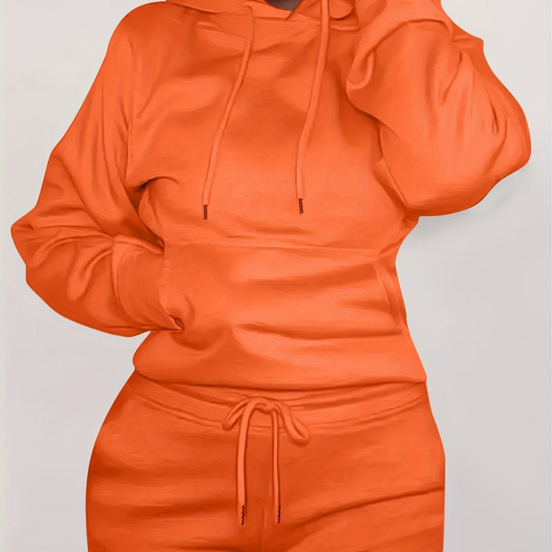 Ladies comfortable Hoodie with kangaroo pocket and elastic waist Lune London